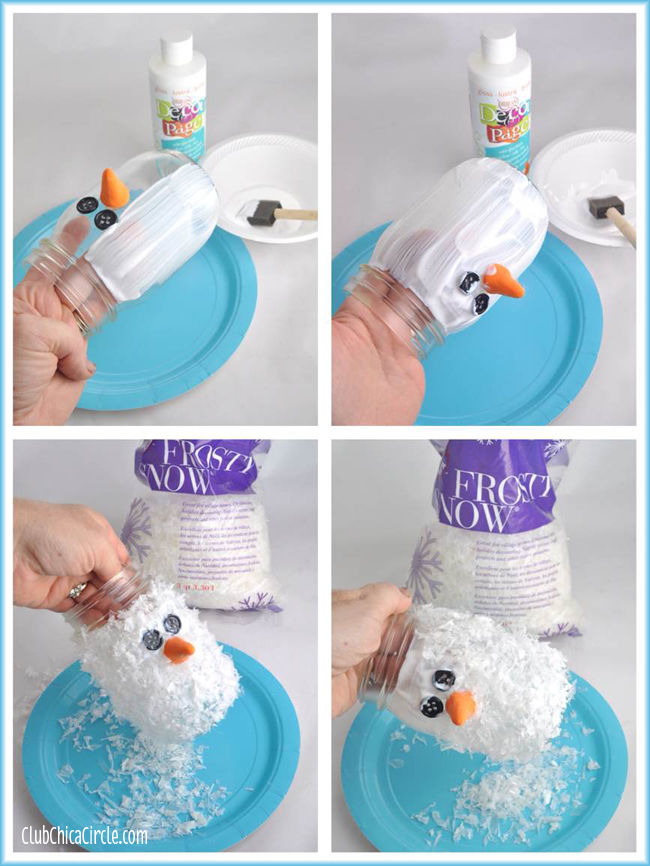 Heaven help you, if you want to turn your mason jar into a snowman, you CAN. (Photo courtesy of Club Chica Circle.)