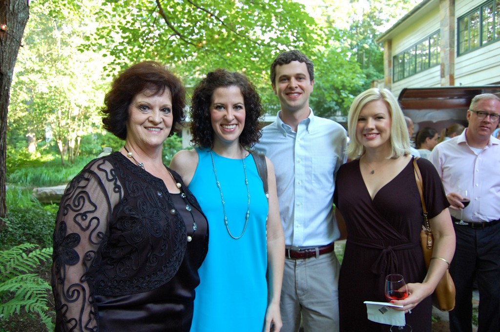 Sharon Benton with her daughter, son, and daughter-in-law. Photo by Sara Roahen.