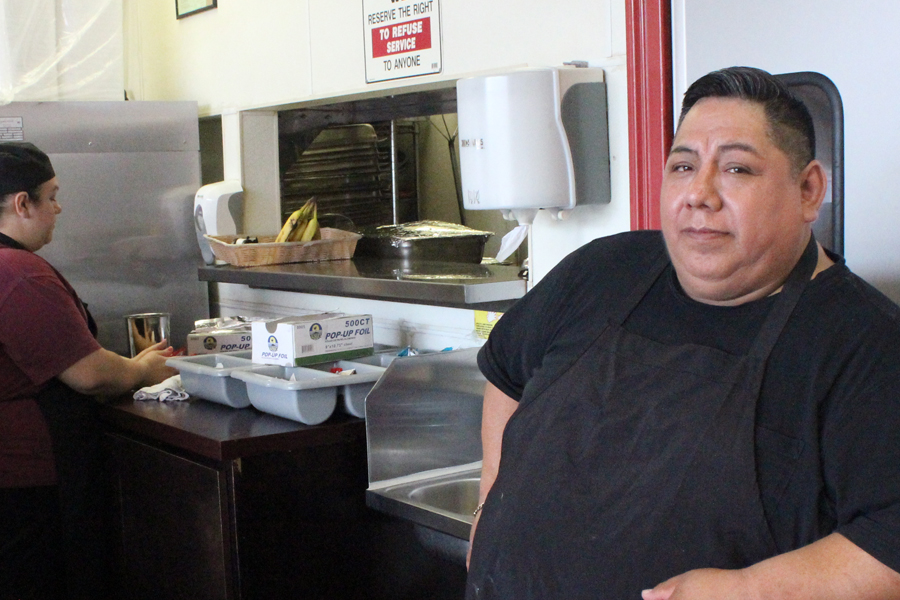 Vidal Cortes, owner of Delicious Southern Cuisine. Photo by Lena Nozizwe, copyright 2015. 