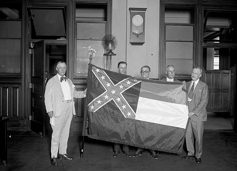 Presentation of Mississippi State flag, July, 1925. National Photo Company Collection. Courtesy of the Library of Congress. 