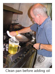 Roux Making - Clean Pan