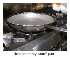 Roux - heat empty pan