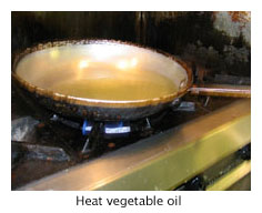 Roux Making - Heat Vegetable oil