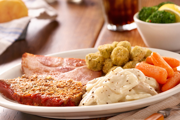 A sample of the restaurant chain's fare, served up on CrackerBarrel.com.